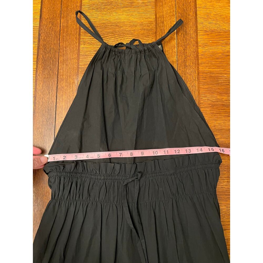 Zara Trafaluc Black Halter Open Back Cutout Midi Dress Small - Picture 13 of 16